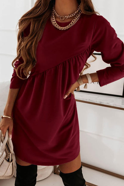 Damen Freizeitkleid Rüschen-Design Moderner Schnitt Eveloria