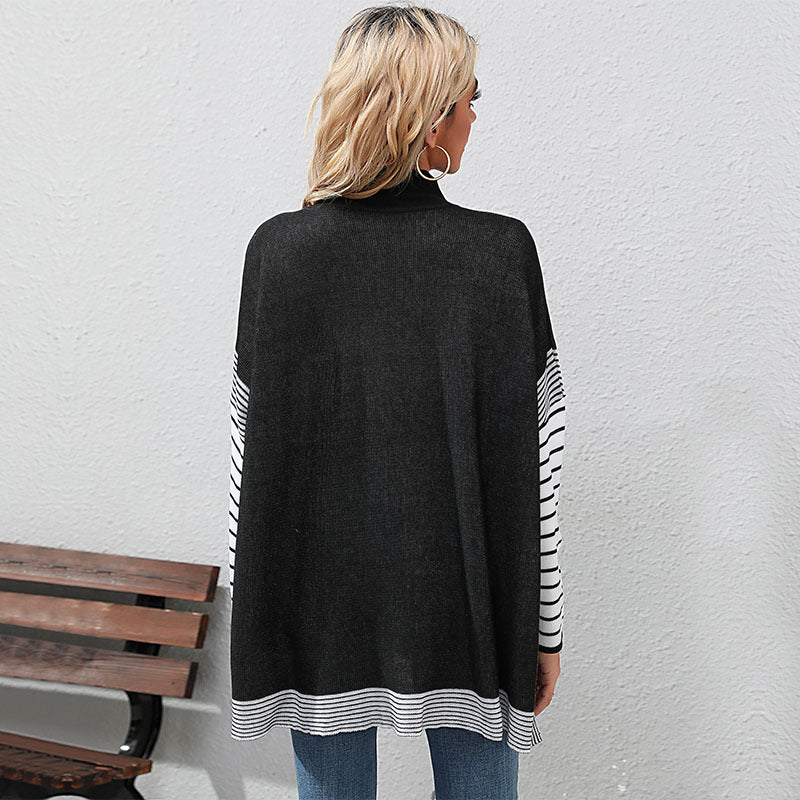 Damen Strickpullover Lässiges Streifenmuster Eveloria