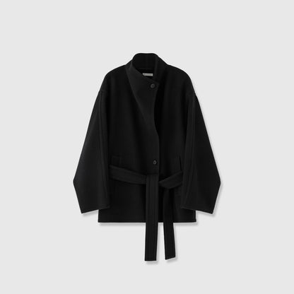 Damen Oversized-Mantel mit Bindegürtel Eveloria