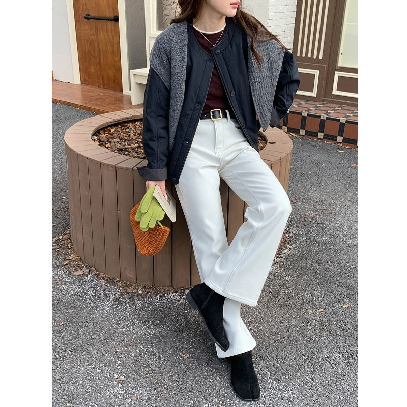 Damen Übergangsjacke Lässig Knöpfe Eleganter Schnitt Eveloria