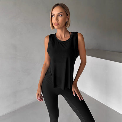 Damen Sporttop mit Knoten Detail aus Baumwolle