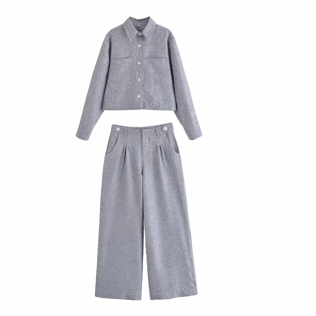 Damen Anzughose Weit Bequem Elegant Schwarz Eveloria - Eveloria