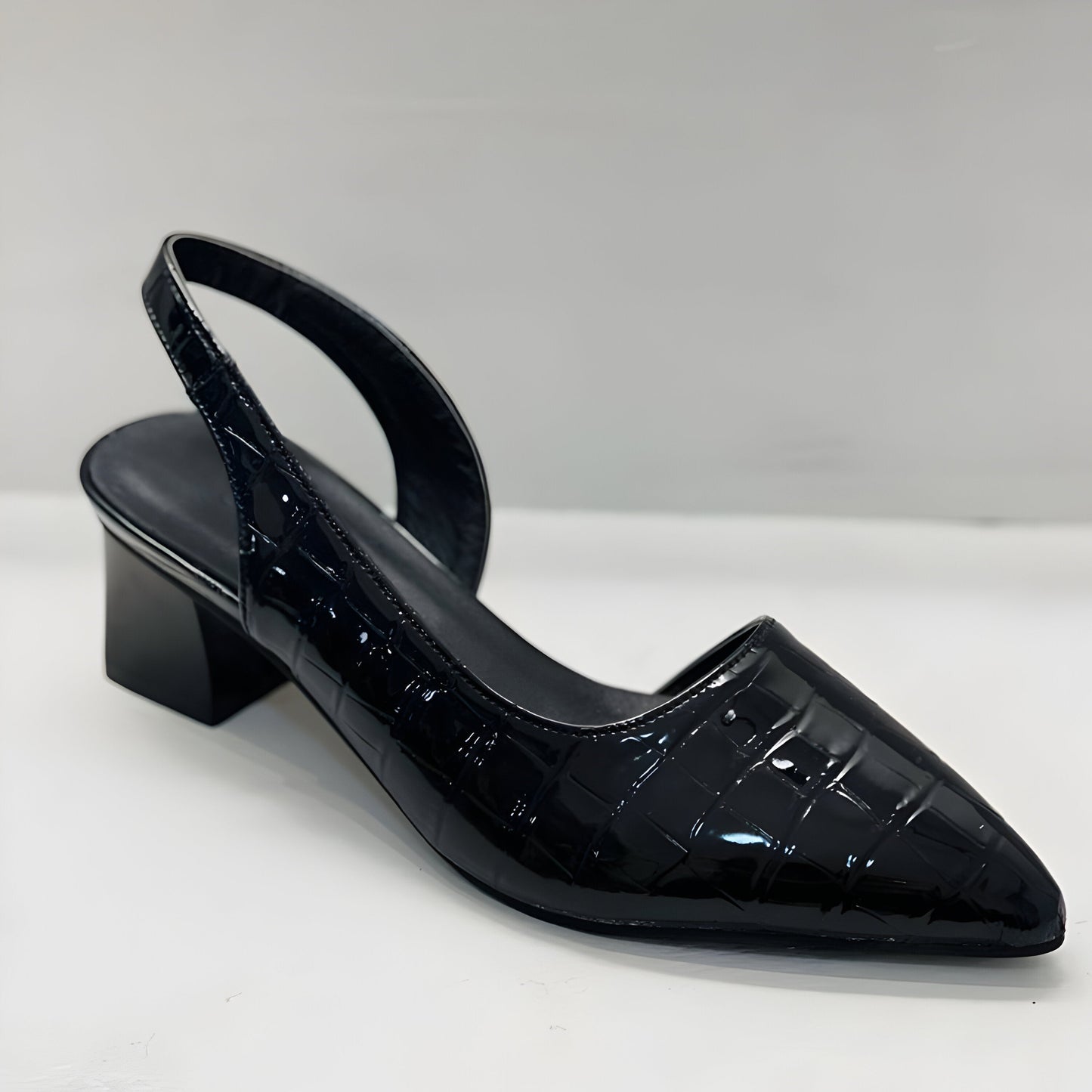 Damen Spitzschuhe mit Blockabsatz