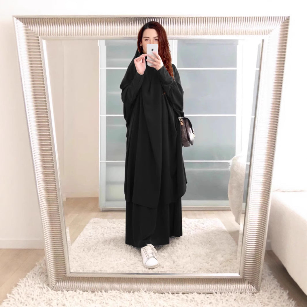 Damen Langarmkaftan Elegant Weit Eveloria