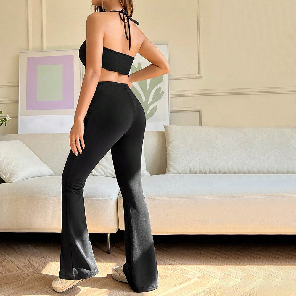 Damen Sportliches Zweiteiler Set Hautfreundliches Figurbetonter Hosen