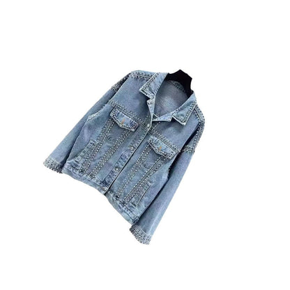 Damen Jeansjacke mit Nieten Eveloria