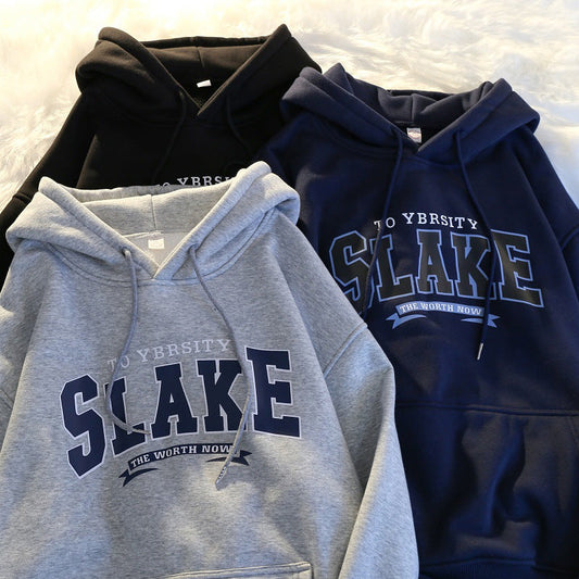 Damen Hoodie Kapuze Lässig Grau Eveloria - Eveloria