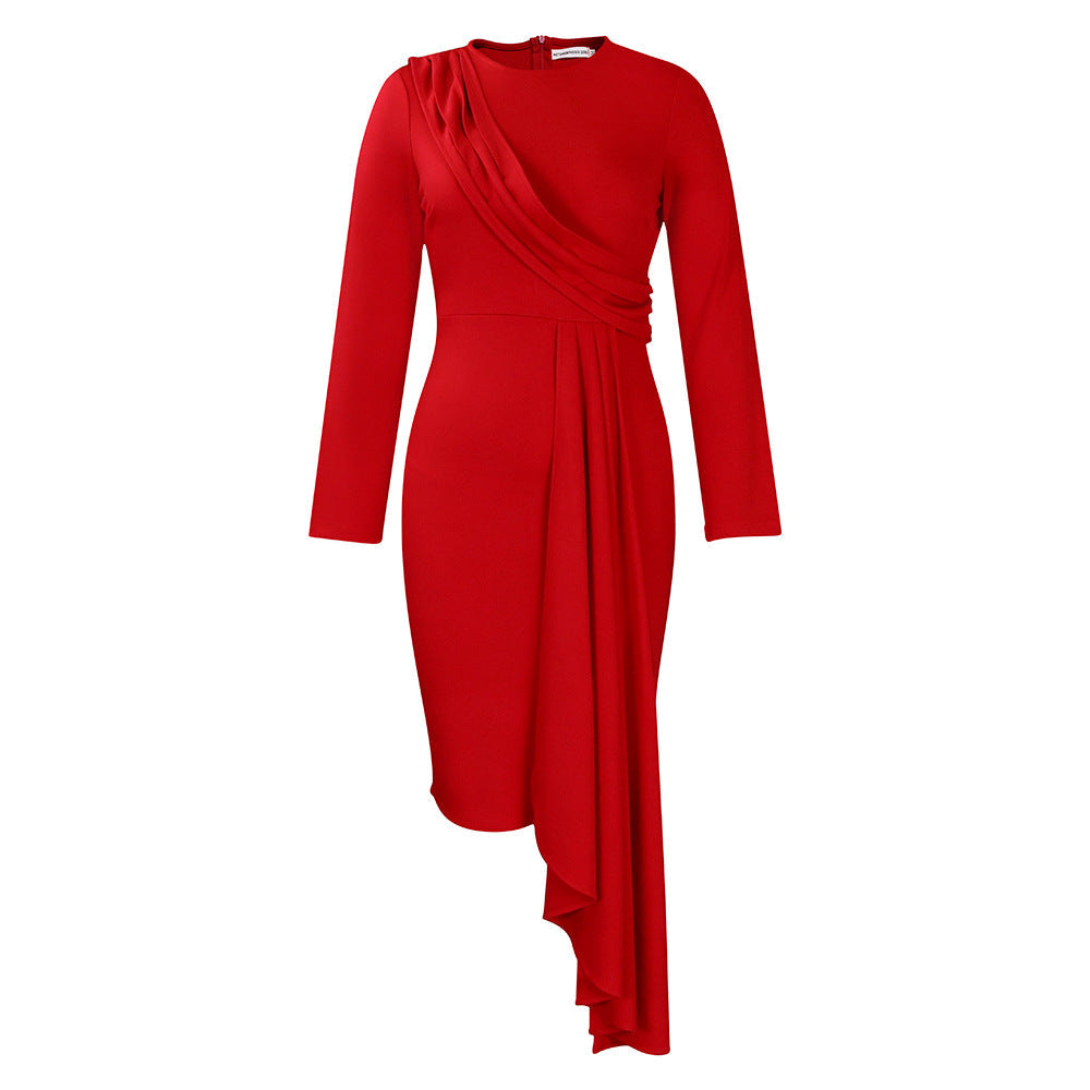 Damen Abendkleid Drapiert Eveloria