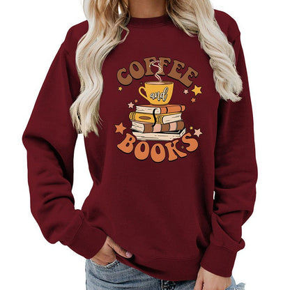 Damen Sweatshirt Kaffeebuch-Design Eveloria