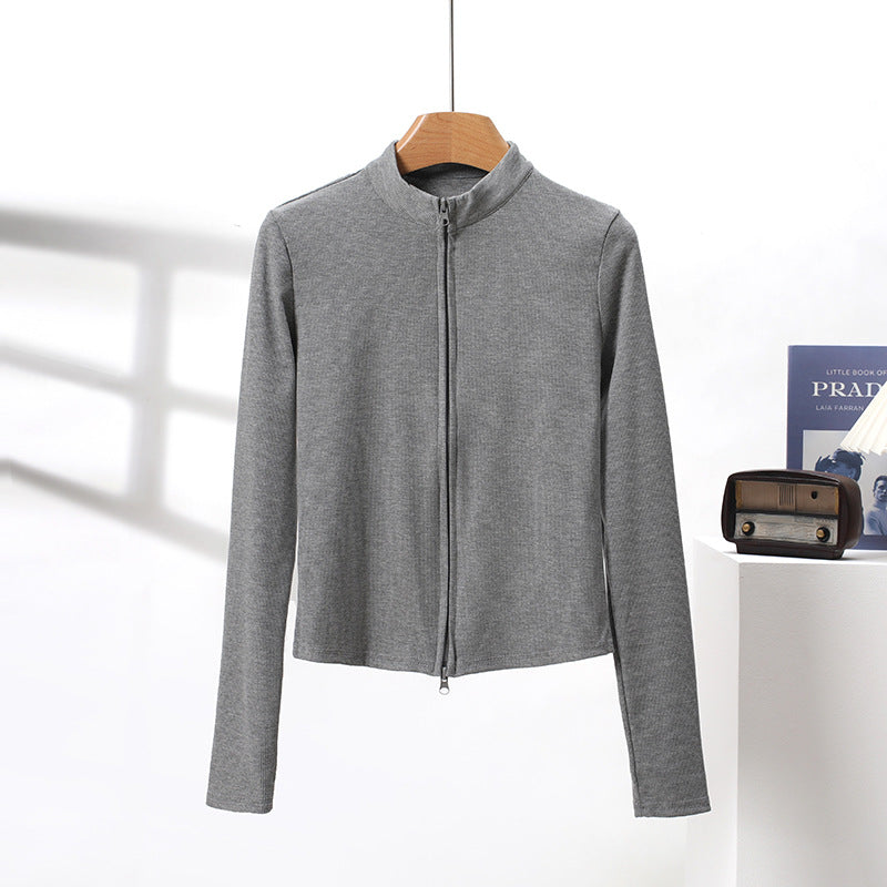 Damen Sportjacke Hochkragen Funktionales Design Eveloria