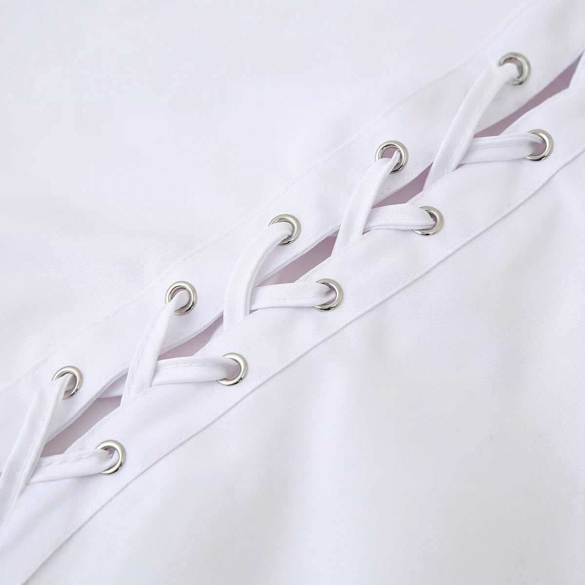 Damen Bluse mit Schnürdetails Dekorativ Eveloria