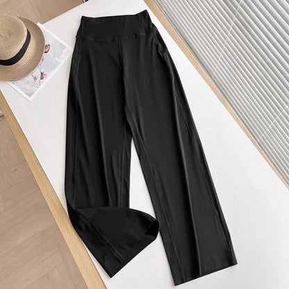 Damen Relaxhose Weite Bein Hochwerder Bund Eveloria