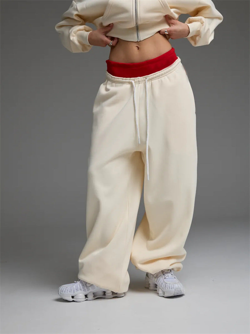 Damen Jogginghose Weite Passform Bequem Eveloria