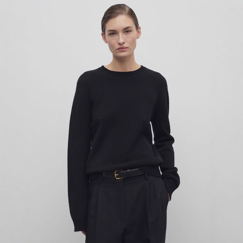 Damen Strickpullover Wolle Fein Eveloria