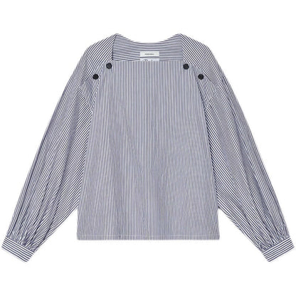 Damen Bluse Modisch Knöpfe Detail Eveloria