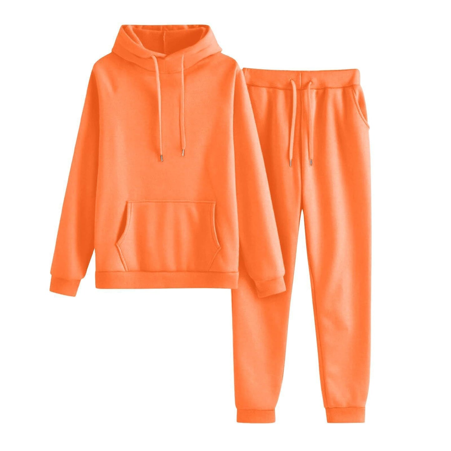 Damen Hoodie Jogginghose Set Lässig Mit Taschen Eveloria