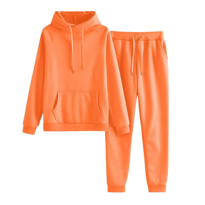 Damen Hoodie Jogginghose Set Lässig Mit Taschen Eveloria