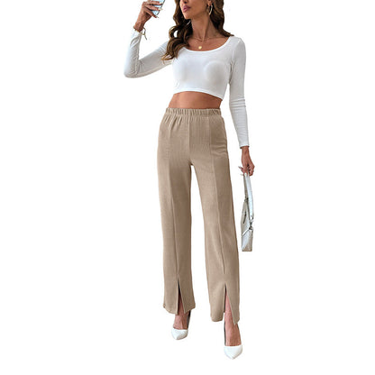 Eveloria Damen Hosenträger Elegantes Design Seiten Schlitze