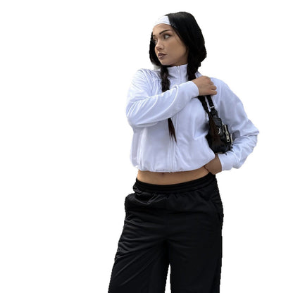 Damen Trainingsanzug Set Stehkragen Taschen Eveloria