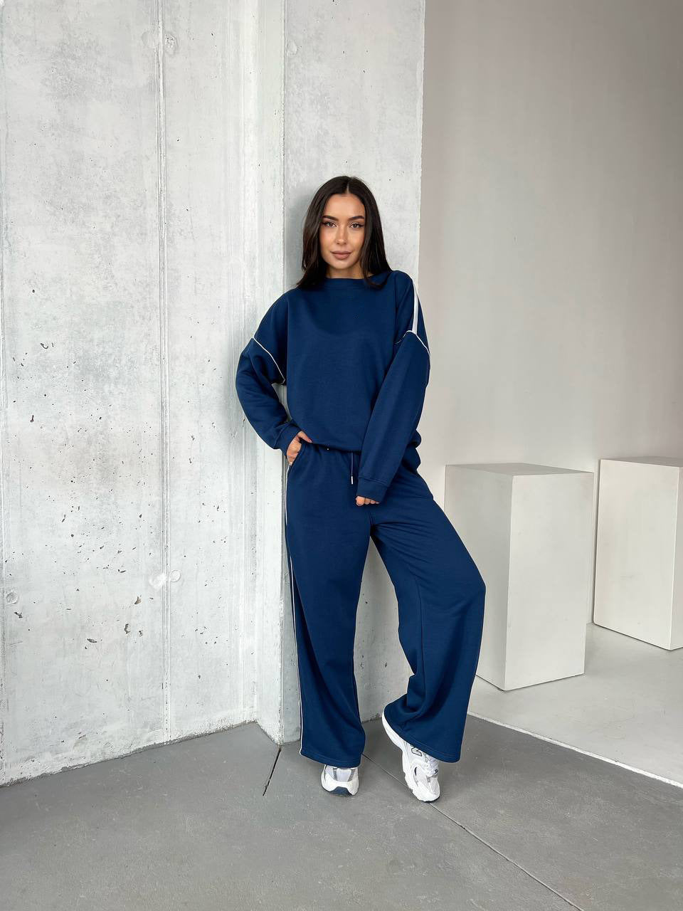 Damen Sportanzug Bequem Weites Oberteil Eveloria