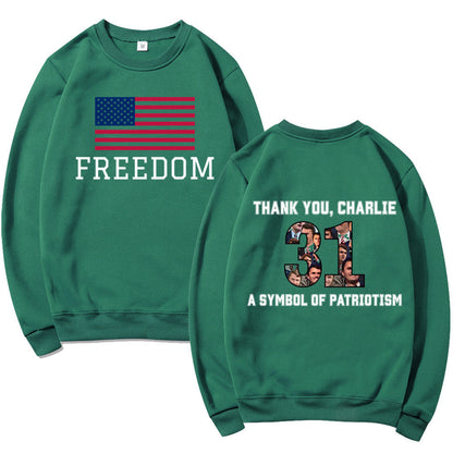 Damen Sweatshirt Softes Material Patriotisches Design Eveloria