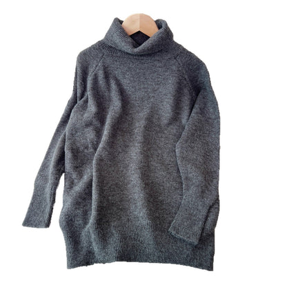 Damen Pullover Cashmere-Mischung Weich Hochkragen Beige
