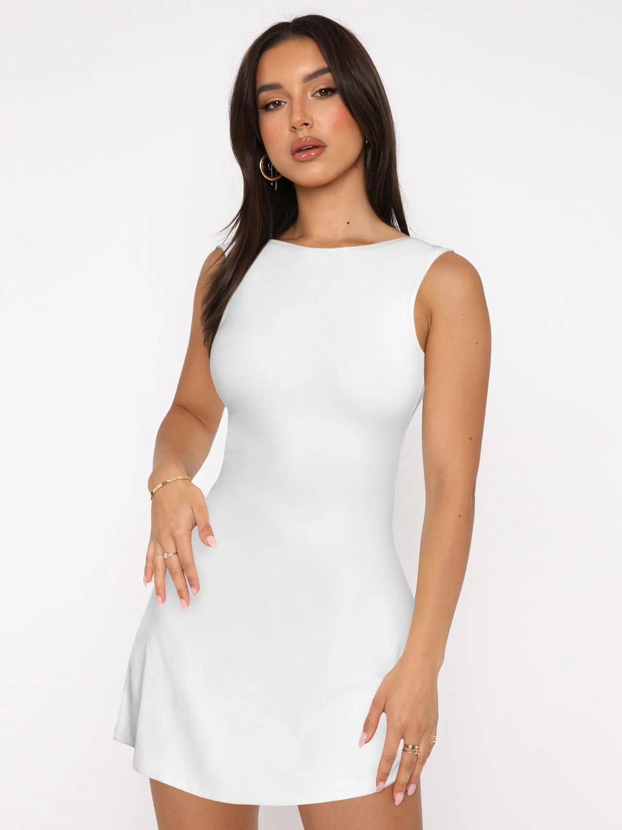 Damen Figurumspielendes Kleid Elegant Schnitt Eveloria
