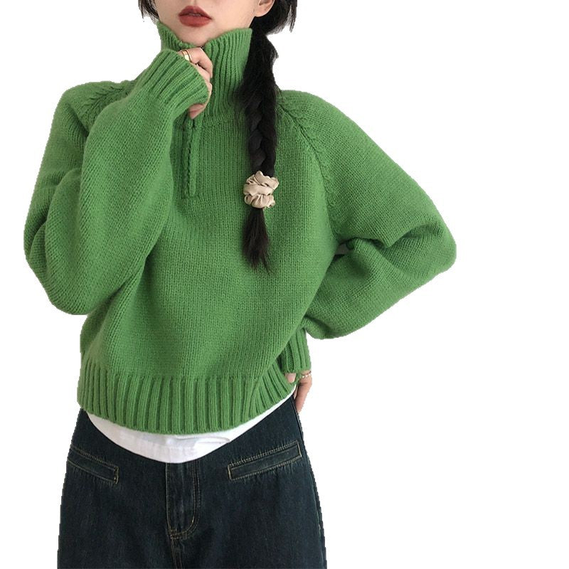 Damen Stehkragenpullover Eveloria Hochwertiges Strick