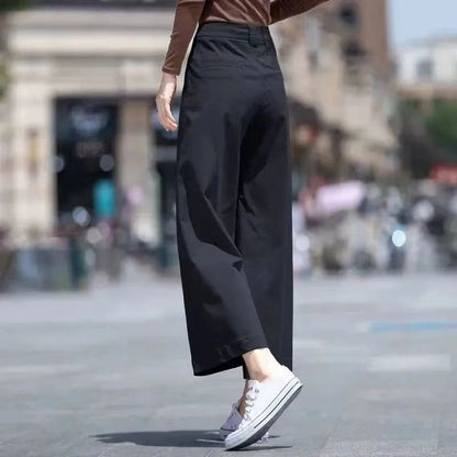 Damen Weite Hose Hochbund Eveloria