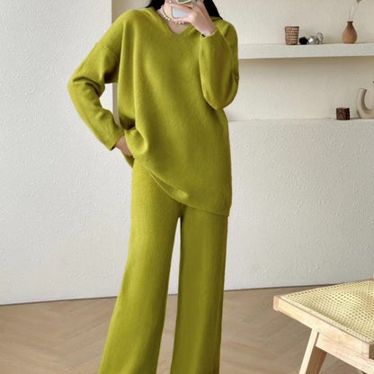 Damen Strickensemble Weites Design Kuschelig Elegantes Eveloria