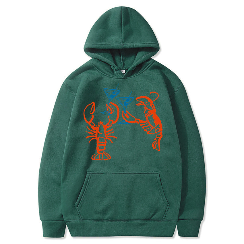 Damen Kapuzenpullover Hummer Motiv Eveloria