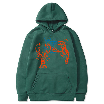 Damen Kapuzenpullover Hummer Motiv Eveloria
