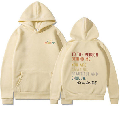 Damen Kapuzenpullover Motivierender Schriftzug Eveloria