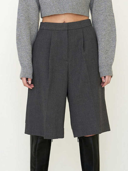 Damen Culotte Weit Elegant