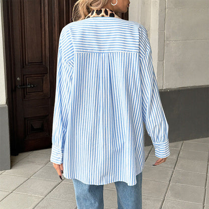 Damen Bluse Bunt Muster Unkonventioneller Schnitt Eveloria