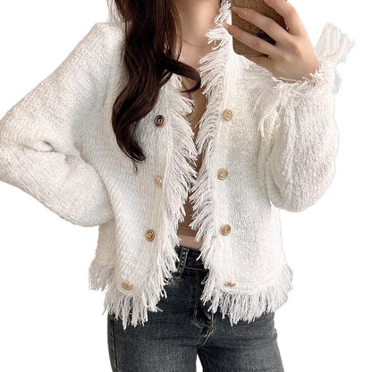 Damen Strickjacke mit Fransen Eveloria wird zu: Eveloria Damen