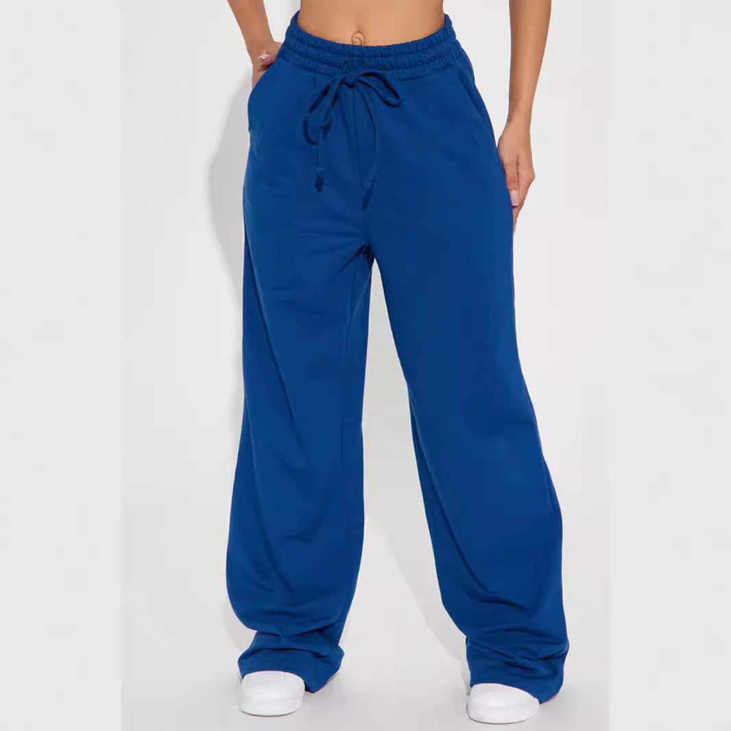Damen Sweatpants Weite Passform Elastischer Bund Eveloria