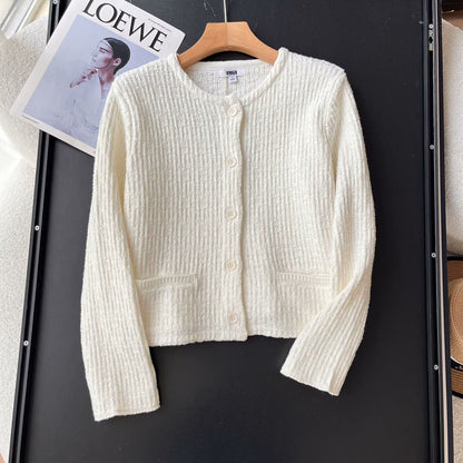 Damen Strickcardigan Strukturiertes Muster Eveloria