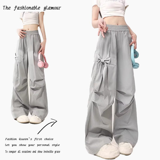 Damen Cargo-Hose Weites Bein Praktische Seitentaschen - Eveloria