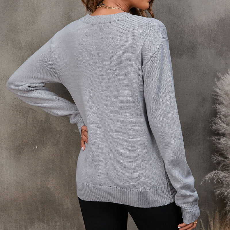 Damen Pullover mit Schriftzug Eveloria