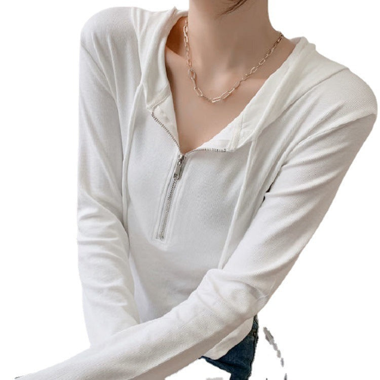 Damen Kapuzenpullover Reißverschluss Eveloria