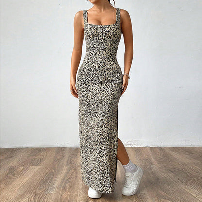 Damen Tiermuster Maxikleid Eveloria - Eveloria