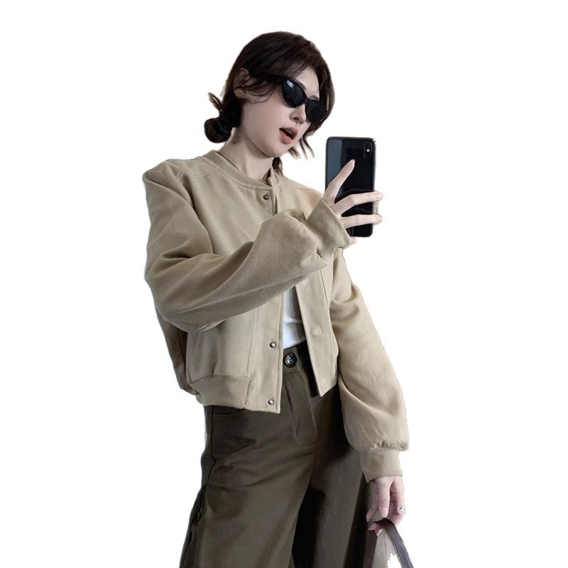 Damen Strickcardigan Lässig Komfortabler Schnitt Beige