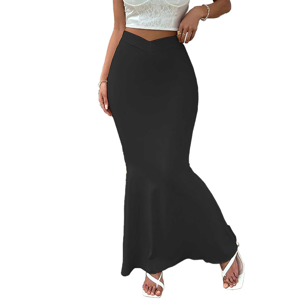 Damen Fishtail-Rock Hohes Bund Figurbetonter Schnitt Eveloria