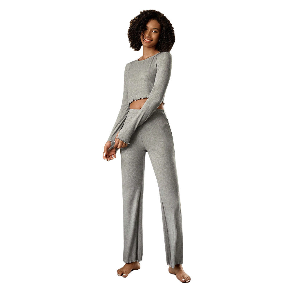 Damen Set Ärmel Lang Leggings Figurbetonend Eveloria