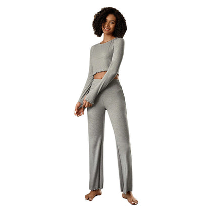 Damen Set Ärmel Lang Leggings Figurbetonend Eveloria