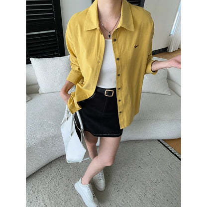 Damen Überhemdjacke Lässig Mit Taschen Beige Eveloria