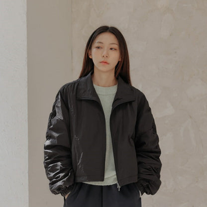 Damen Cropped Übergangsjacke Trenddesign