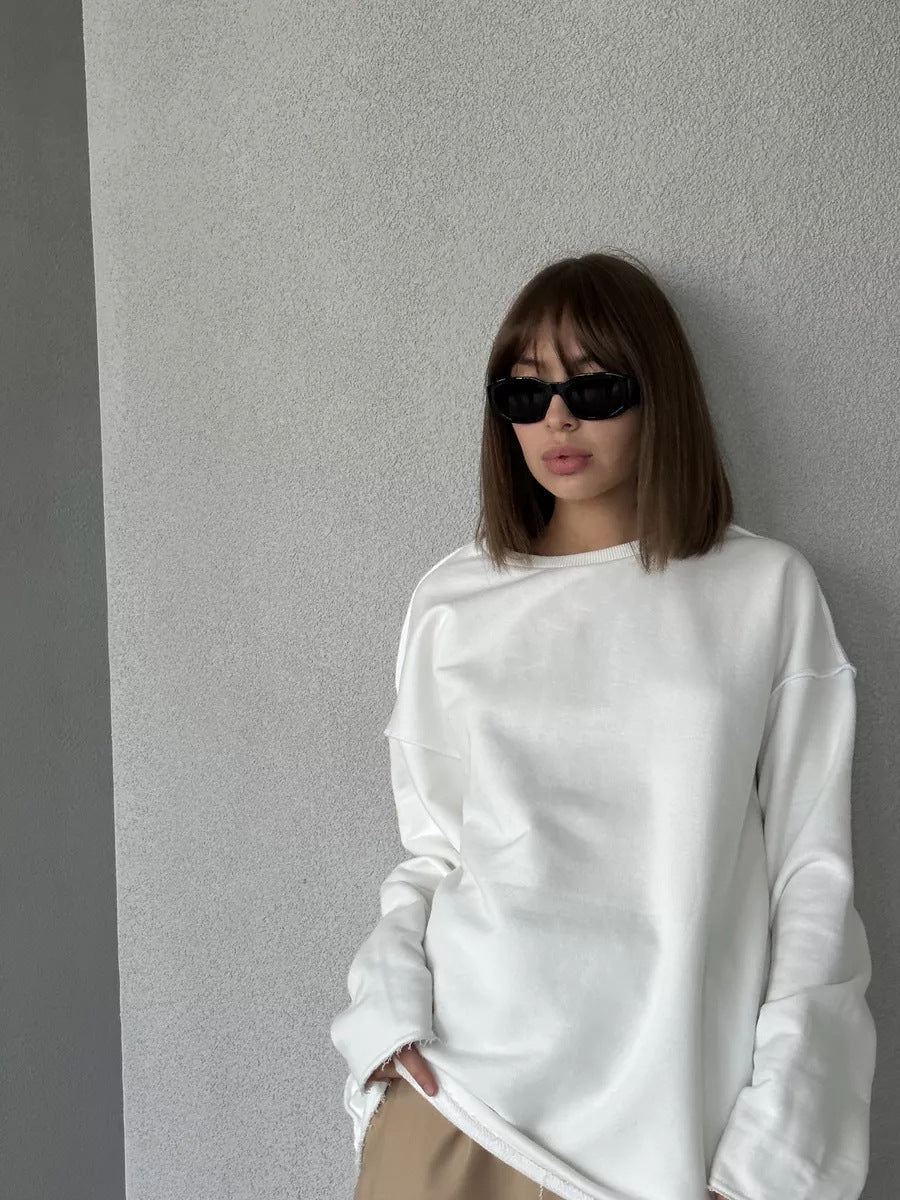 Damen Oversize-Pullover Weiter Schnitt Strukturiert Eveloria
