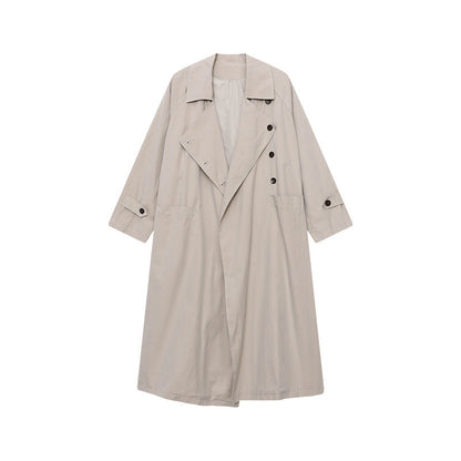 Damen Oversized Trenchcoat mit Taschen und Gürtel Eveloria